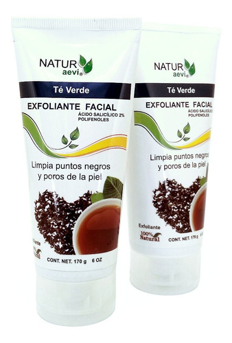 Exfoliante Facial Té Verde 2x1