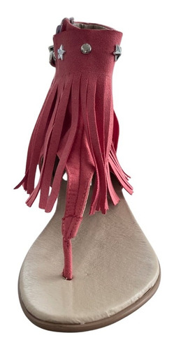Imagen 3 de 4 de Sandalia Boho Chic Maharba Wild Rose Sandal Hecha En México