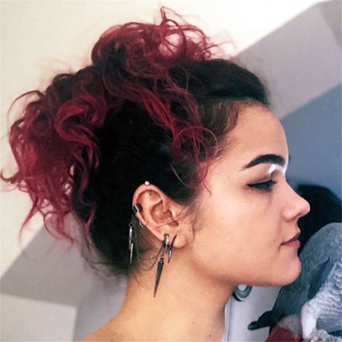 Brincos Punk Rivet Ear Stud Dangle Hip Hop Party Long