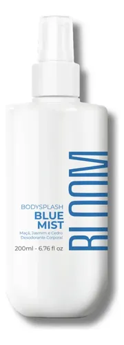 Body Splash Blue Mist Bloom 200ml Spray Perfume Feminino Vegano e...