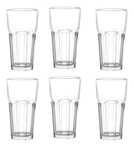 Set Vaso Lisboa Cristar 6 Unidades 493 Ml