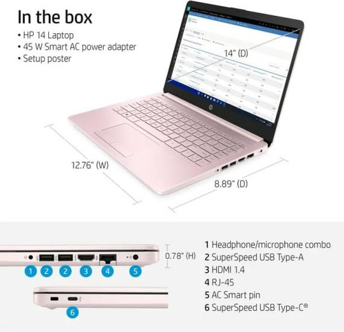 Computadora Portátil Hp 2022 | Transmisión 14-cf21 | 14 1366