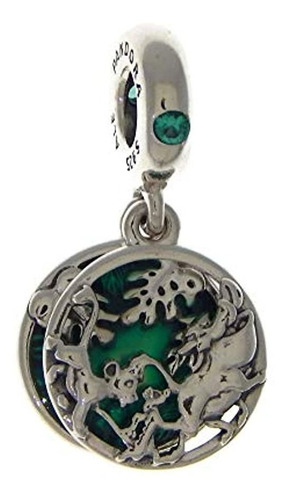 Colgante De Plata, Color Verde, Marca Pyle