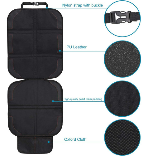 . Alfombrilla Protectora De Asiento For Bebé Respaldo Auto