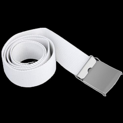 Cinturones Blancos De Lona, Algodón, 2 Cintas Textiles