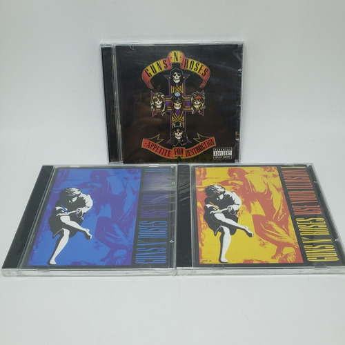 Imagem 1 de 2 de 3 Cds Guns N Roses - Use Your Illusion 1 E 2 + Appetite 