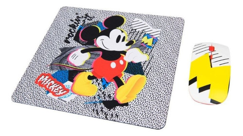 Kit Mouse Inalámbrico Y Mouse Pad Mickey 1