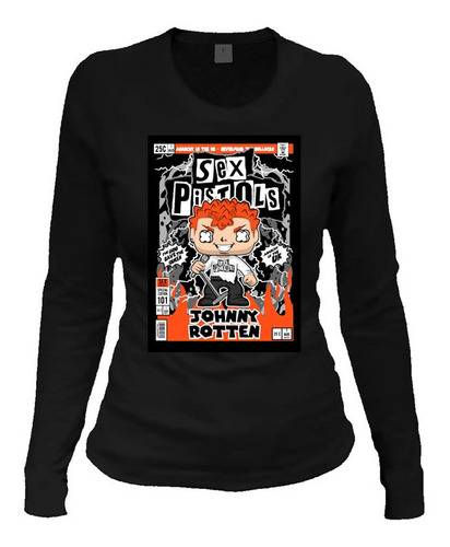 Playera M Larga J Rotten Sex Pistol Moda Cultura Pop