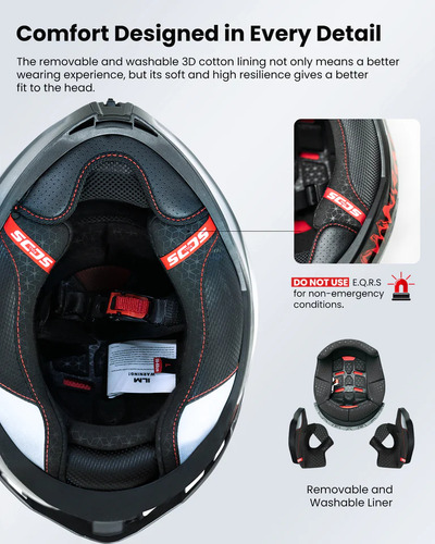 Casco Para Moto Ilm Integral Mf567 Ece 22.06 Rider One Tires