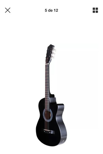 Imagen 6 de 6 de Guitarra Electroacustica Estuche Correa Afinador Cuerdas Uña