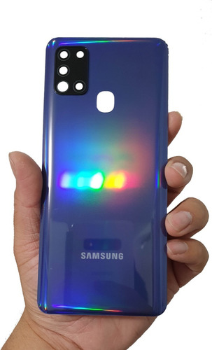 Tapa Trasera Samsung Galaxy A21s Con Lente Cristal Camara