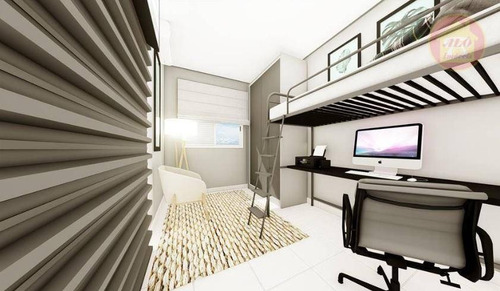 Apartamento À Venda, 47 M² Por R$ 245.000,00 - Caiçara - Praia Grande/sp - Ap5123