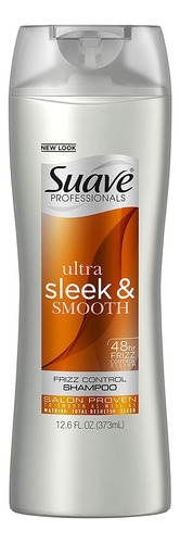 Suave Profesionales Sleek Shampoo - 12.6 Fl Oz (paquete De 3