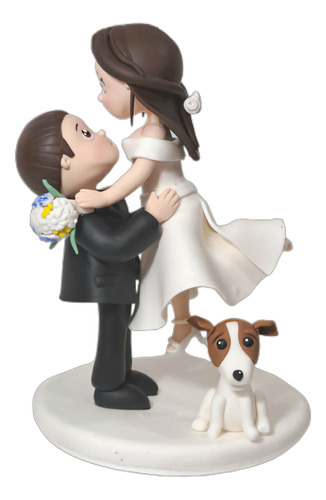 Adorno Torta Boda Personalizado Nannocera Novios 3d