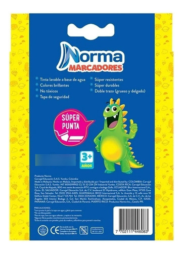 Plumones Marcadores Norma Con 24pzs Super Punta