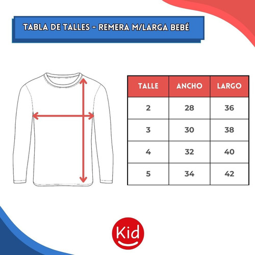 Remera Algodon Manga Larga De Bebé - Modelo Tune - Kiding
