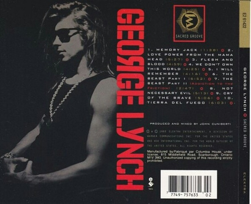 George Lynch Sacred Groove Cd Original