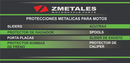 Imagen 3 de 3 de Sliders Gixxer 250 Suzuki Defensas Zmetales