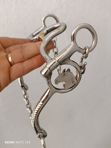 Freio Cavalinho Bridão Inox Vaquejada Salivador Cavalo