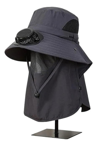 Sombrero Con Ventilador Solar Transpirable - Verano Duradero