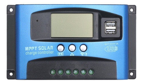 Controlador De Carga Solar Mppt 50a, Pantalla Lcd Usb