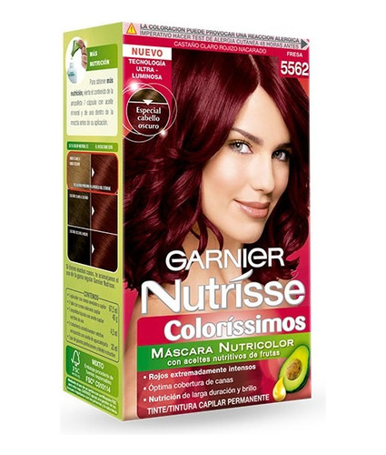 Tintura Garnier Nutrisse Coloríssimos Tono 5562 Fresa