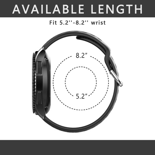 Gear S3 Bands, Frontier Classic Sport Band 0.866 In Tpu Muje