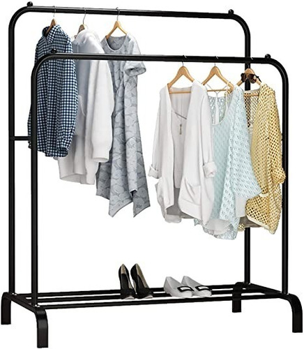 Rack Para Ropa Colgador Perchero Doble Colgar Ropa Tendedero