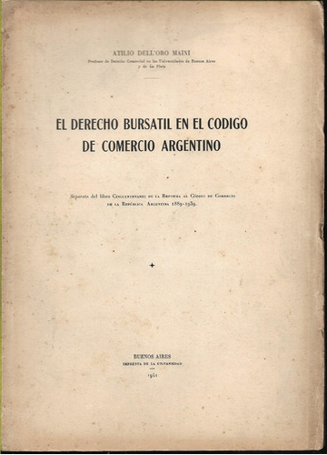 Delloro Maini El Derecho Bursátil En El Código De Comercio