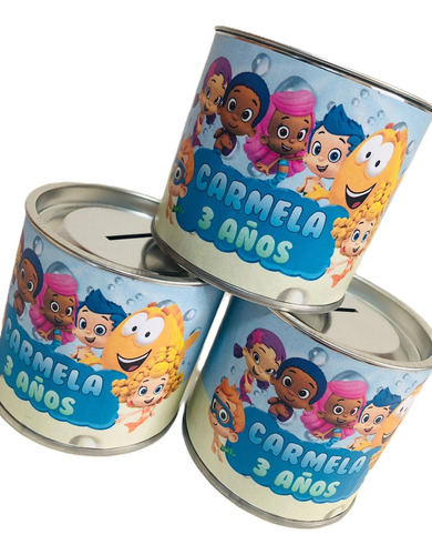 Alcancias Souvenir Personalizadas X 10 Bubble Guppies