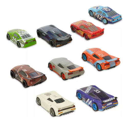Cars 9 Vehículos Disney Store Deluxe Exclusive