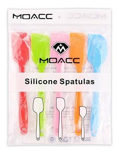 Espatula De Silicona Moacc Goma Flexible Antiadherente Resi