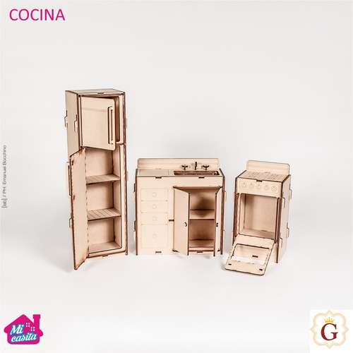 Casa Casita Para Muñecas Barbie En Fibro Fácil Con Muebles
