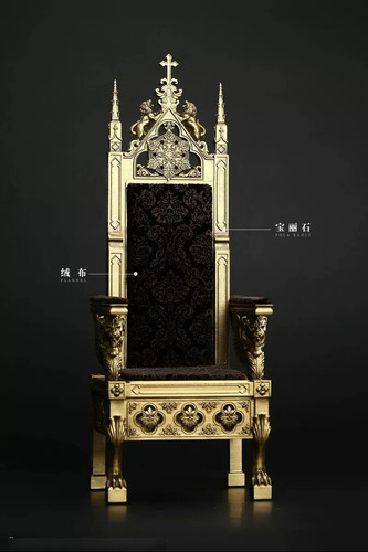 Action Figure Medieval Trono Acessorio Diorama 1/6 Romano In