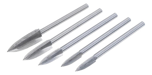5pcs Wood Carving Tools Engraving Drill Accessories Bit