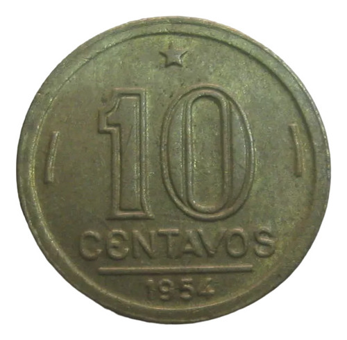 V204: Bela Moeda 10 Centavos 1954 Fc