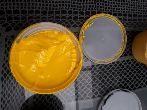 Imagen 4 de 9 de Pinturas Para Serigrafia Plastisol Amarillo Naranja 500gr