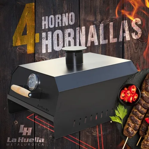 Horno Pizzero Portatil Pirometro Para Hornalla O Parrilla