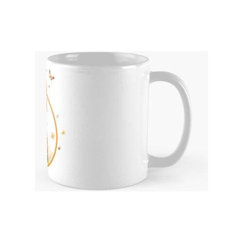 Taza Lindo Diseño De Jirafa Con Flores Y Capullos Calidad Pr