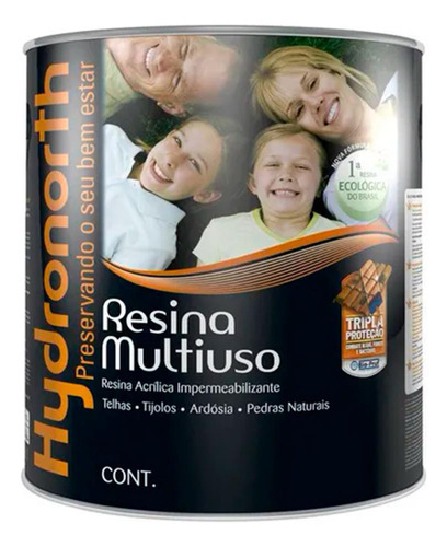 Resina Multiuso Fosca 0,9l Hydronorth - Incolor