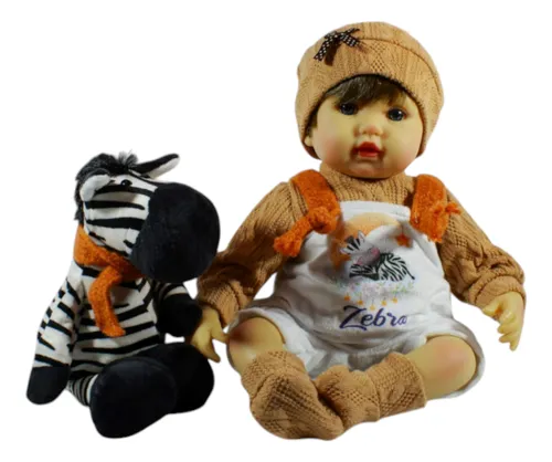Bebé Siliconado Reborn Con Zebra
