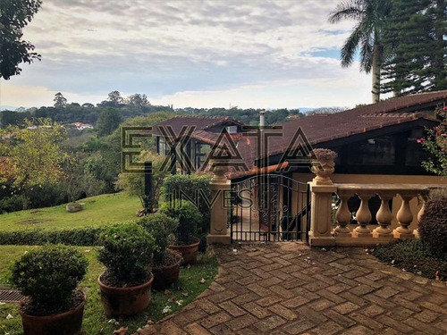 Imagem 27 de 27 de Granja Viana, Fazendinha (rua Fechada) - Rústica, 3 Suítes, Linda Vista E Casa Hóspedes - Linda E Confortável Casa De Campo Rústica Com Personalidade, Recoberta De Falsas Vinhas. - - Ca00733 - 327159