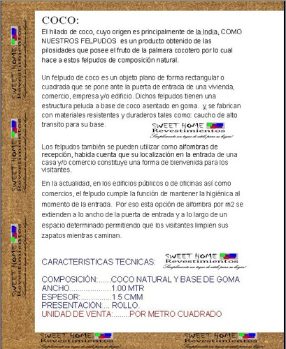 Felpudo De Coco