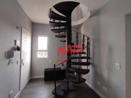 Imagem 10 de 26 de Apartamento Triplex Com 3 Dormitórios À Venda, 135 M² Por R$ 550.000 - Estuário - Santos/sp - Ap6279