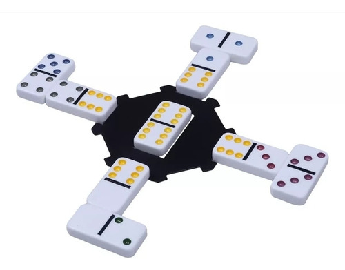 Juego De Mesa Novelty Dominó Doble 6 Con 28 Fichas Jumbo