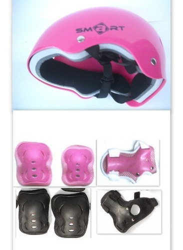 Proteccion Casco Smart  Infantil Rodillera Codera  Rollers