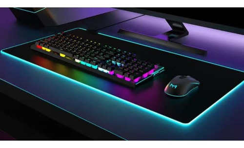 Mouse Pad Gamer Luz Rgb Antideslizante Glowing Cool
