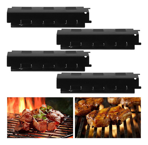 4x Placa De Calor Para Parrilla De Barbacoa De Acero