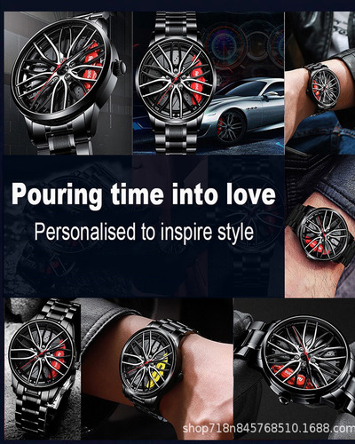 Relojes De Coche For Hombre: Diseño Deportivo De Acero Inox