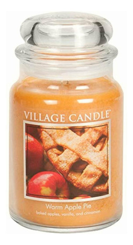 Village Candle - Vela Aromática Manzana Marrón Soya 10.16cm